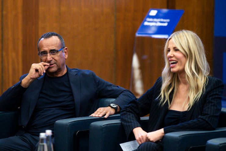 Carlo Conti e Alessia Marcuzzi