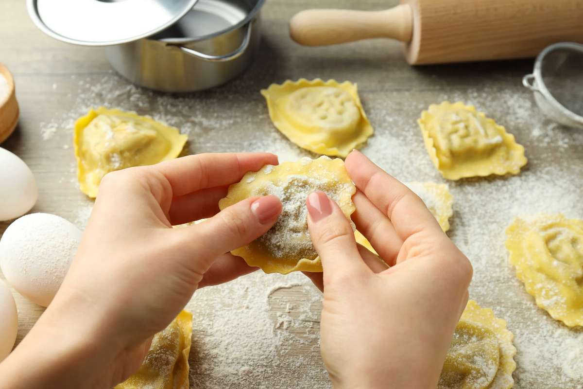 Preparare ravioli