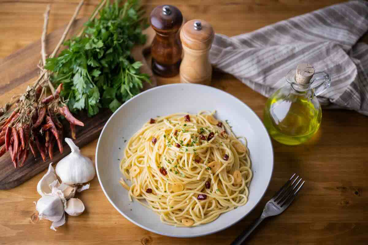 Spaghetti aglio, olio e peperoncino